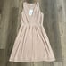 Halston Heritage Pleated Dress Nude NEW