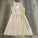 Halston Heritage Pleated Dress Nude NEW