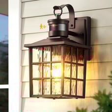 VIANIS ORB Motion Sensor Outdoor Lights Wall Mount, Dusk to Dawn Waterproof Exte