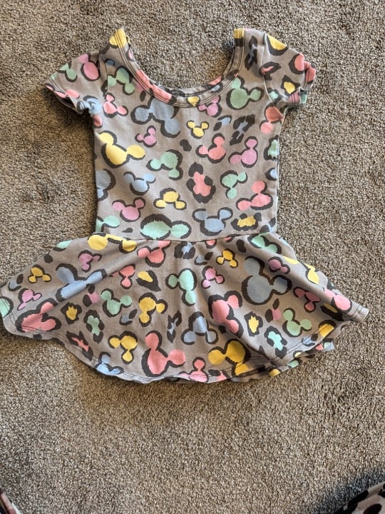 Wild Rich kids Mickey leopard dress