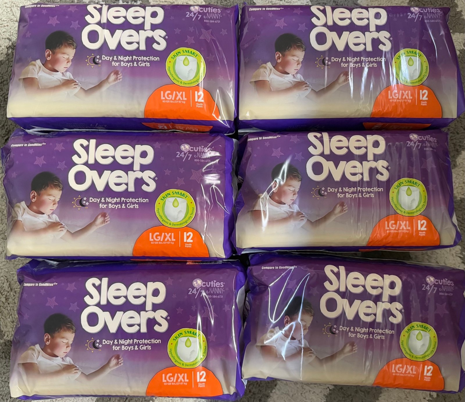 sleep over diapers size xl