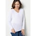 Belle Kim Gravel Sweater Womens 2X V-Neck Shaker Knit Clean Girl Minimalist QVC