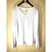 Belle Kim Gravel Sweater Womens 2X V-Neck Shaker Knit Clean Girl Minimalist QVC