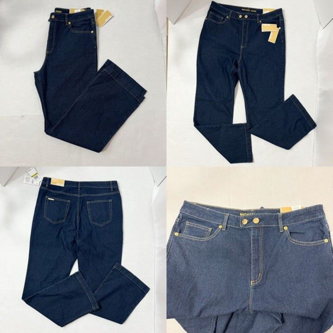 Michael Kors NWT Sz 14 Higher Rise Selma Boot Cut Jeans