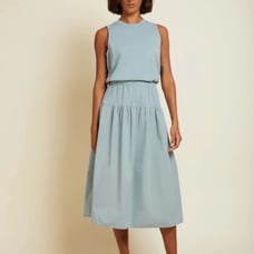 NATION LTD. Callie Dress Tiered Sleeveless Midi Relaxed Fit Women’s