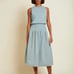 NATION LTD. Callie Dress Tiered Sleeveless Midi Relaxed Fit Women’s