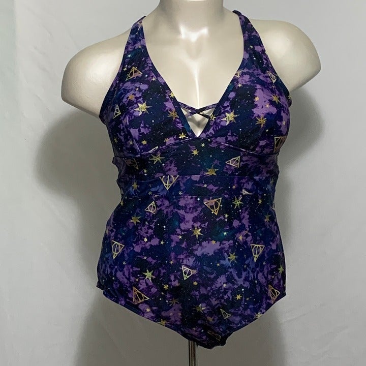 Torrid Swimsuit Swim One Piece Wireless Harry Potter Deathly Hallow Plus 6 30