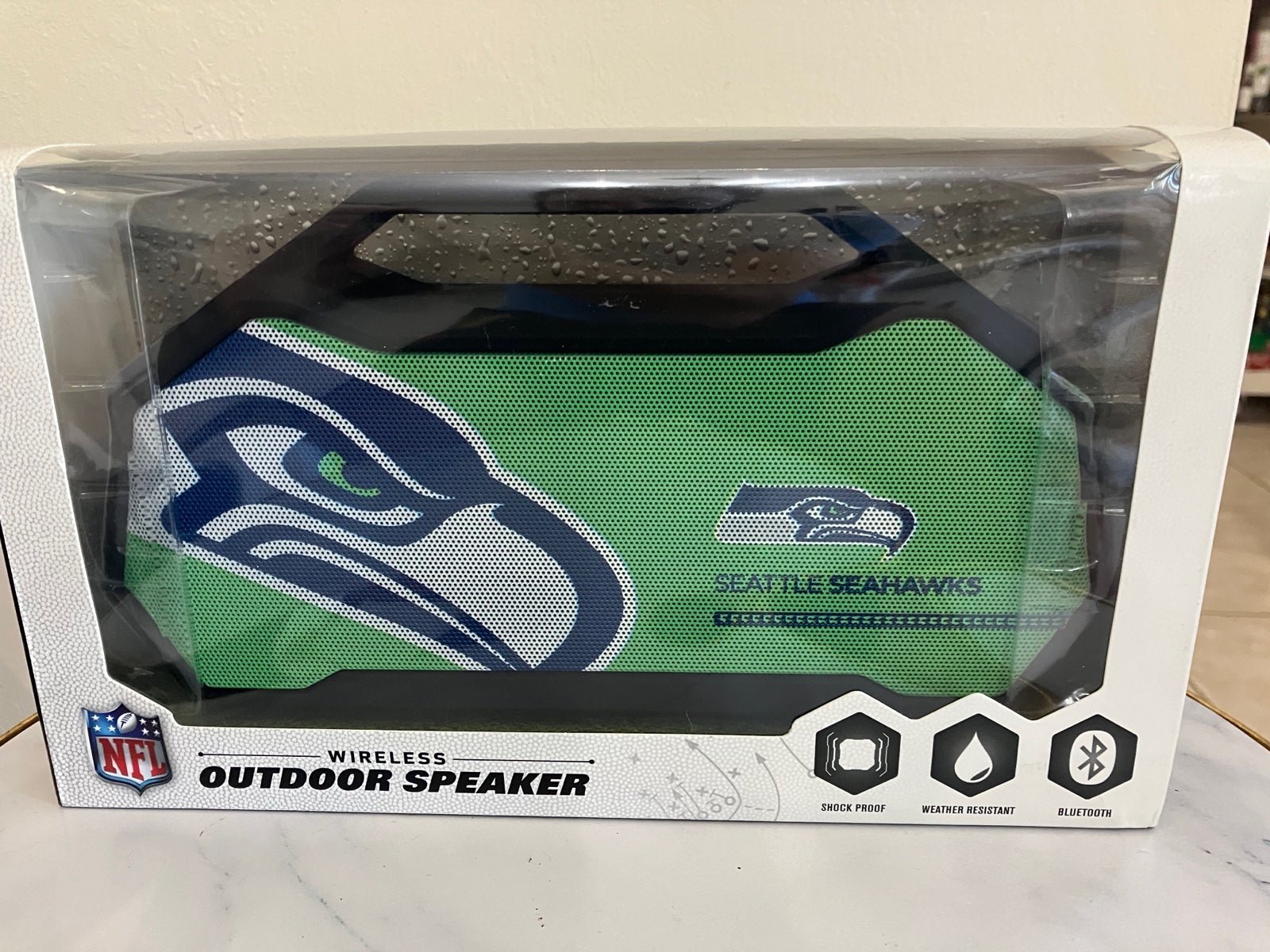 seattle seahawks bluetooth shockbox xl wireless outdoor speaker