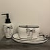 Black Bow Bathroom Set 3 Pieces