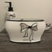 Black Bow Bathroom Set 3 Pieces