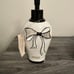 Black Bow Bathroom Set 3 Pieces