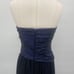 Max and Cleo Strapless Gown Maxi Dress Asymmetric Pleats Iridescent Blue Black 6