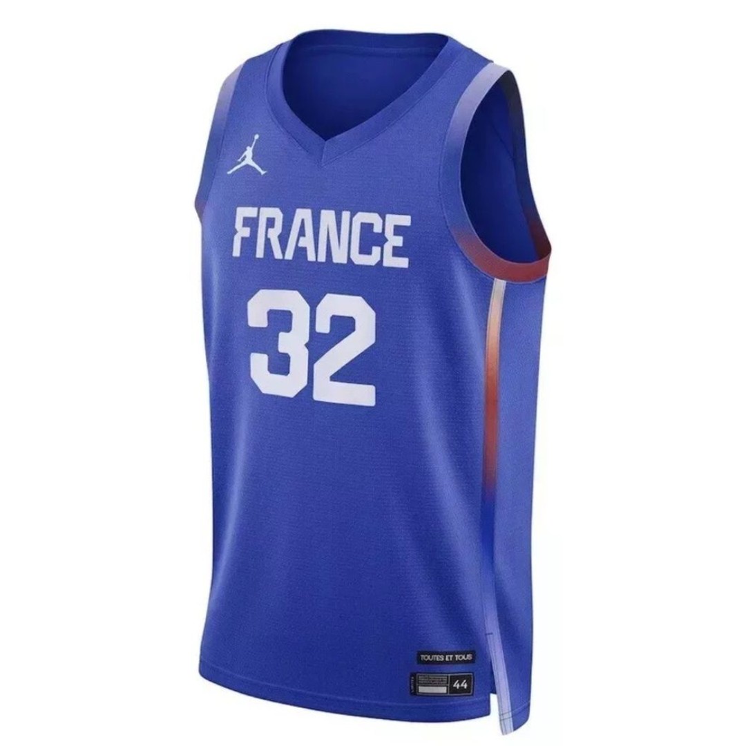 AUTHENTIC Jordan Brand Victor Wembanyama NWT France 2024 Olympics Jersey #32