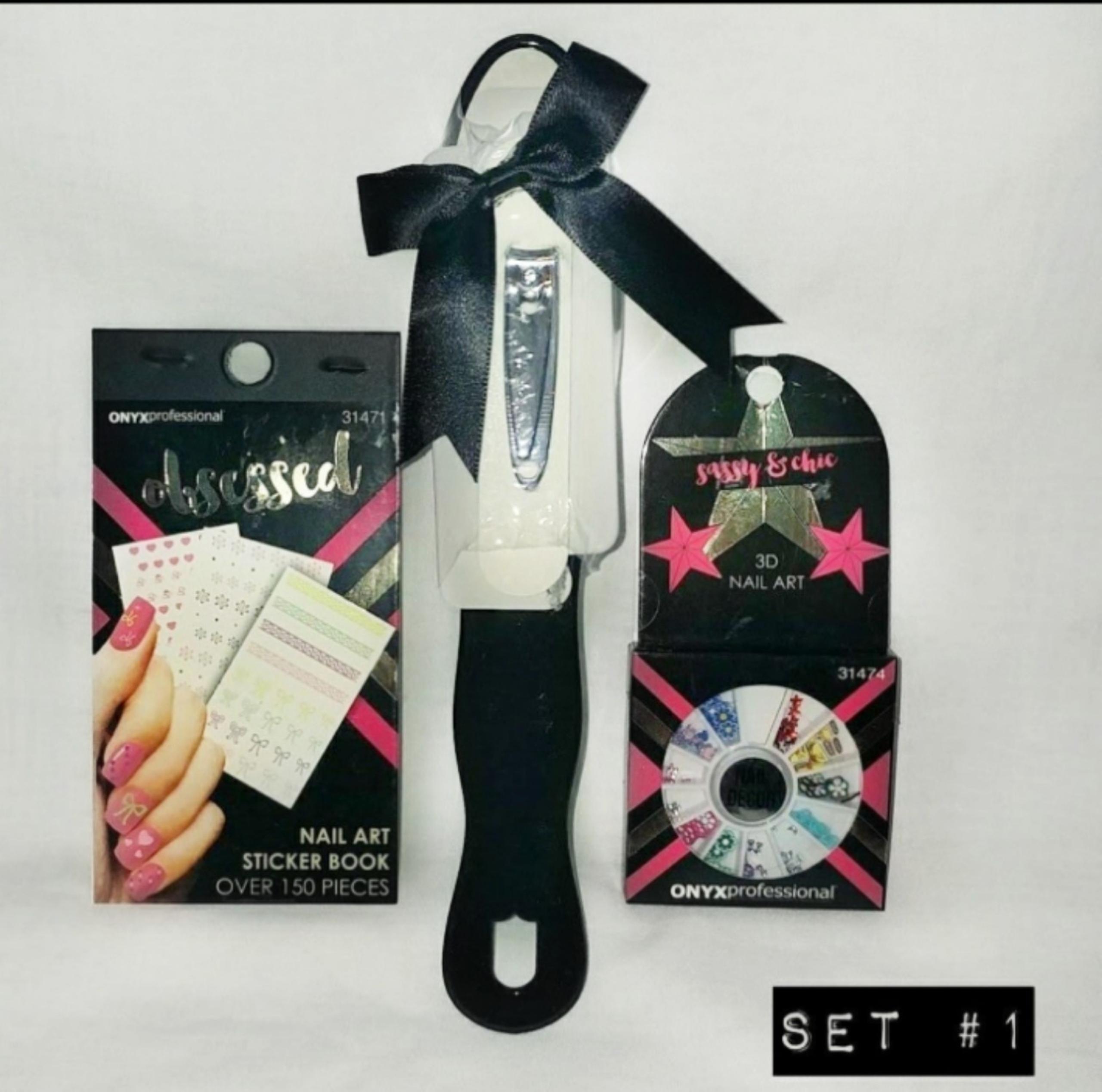 BNWT 3qty Mani-Pedi set w/nail art. Use as gift? Party favors? Slumber party?