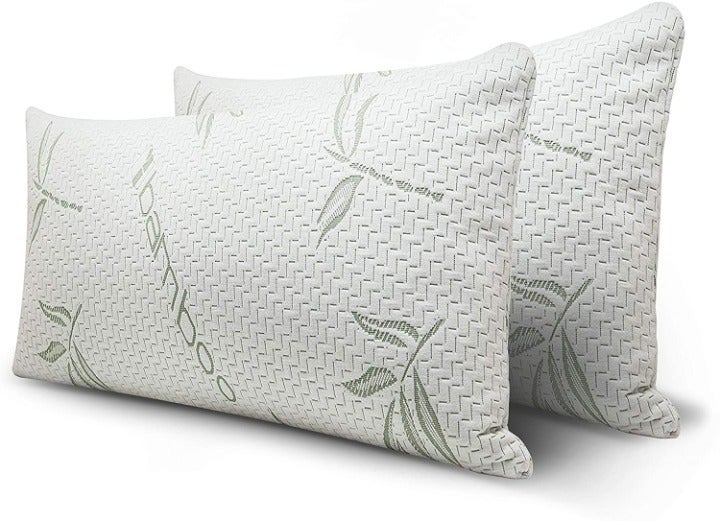 2PACK Queen Size Bamboo Bed Pillow