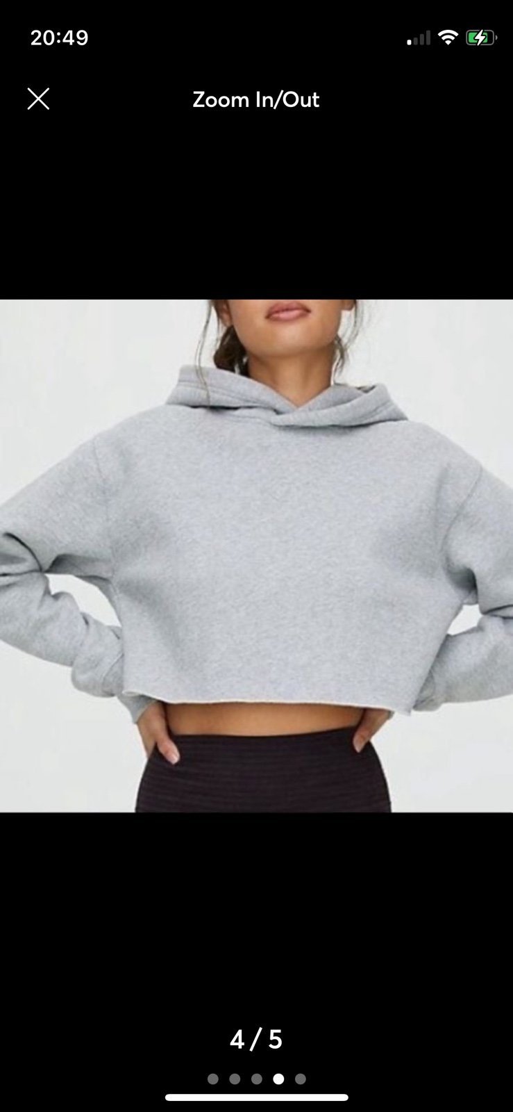 Grey aritzia hoodie