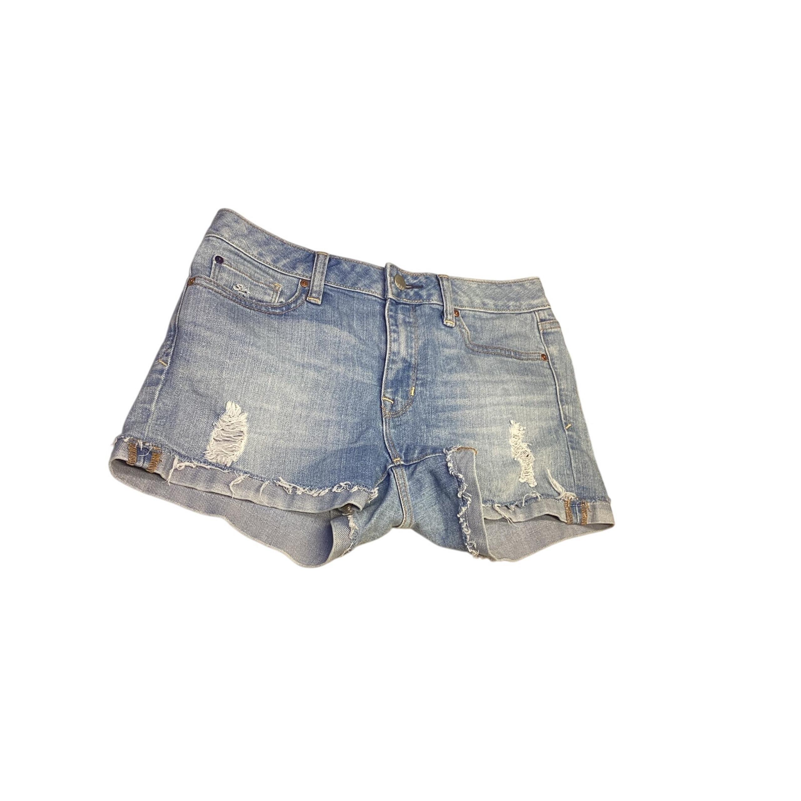 GAP 1969 Size 25 Women Blue Jeans Low Rise Denim Shorts