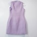 Endless Rose Lavender Tweed Mini Dress Button Front Pockets