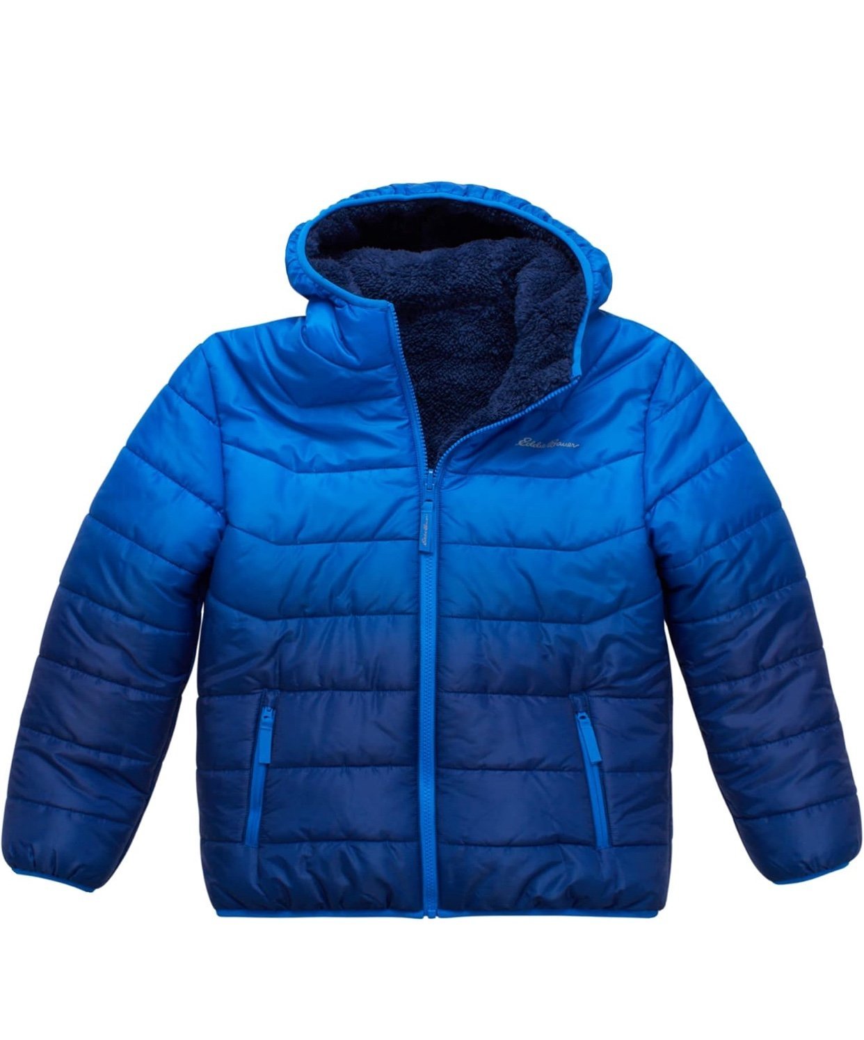 Eddie Bauer Kids Reversible Plush Hoodie Jacket