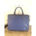 Vintage Mulberry leather briefcase in purple