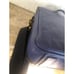 Vintage Mulberry leather briefcase in purple