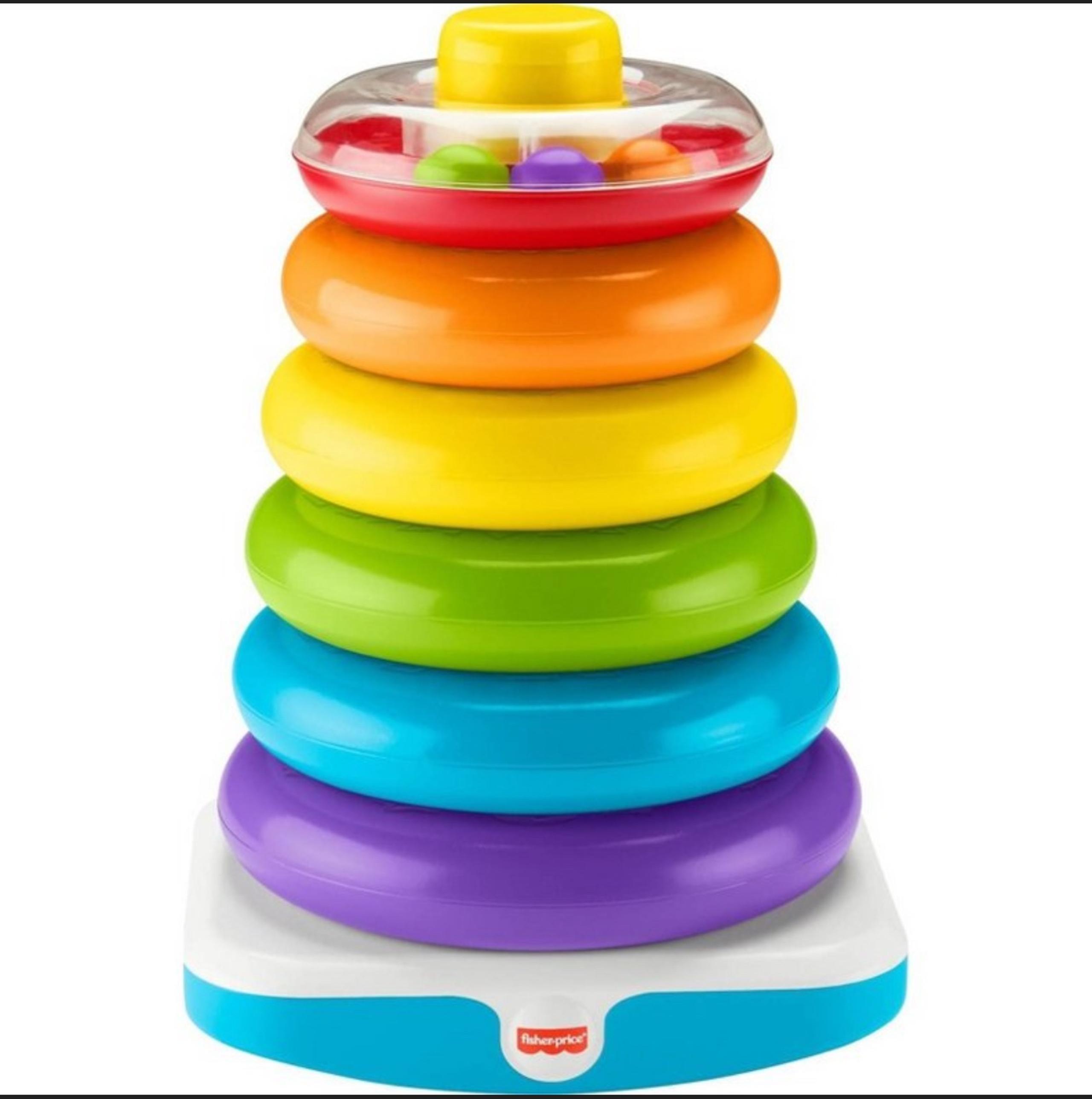 Fisher Price Giant Rock-A-Stack Rainbow Stacker Toy