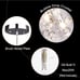 G9 Modern Crystal Hanging Dimmable and Hight Adjustable Pendant Light Fixture