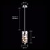 G9 Modern Crystal Hanging Dimmable and Hight Adjustable Pendant Light Fixture