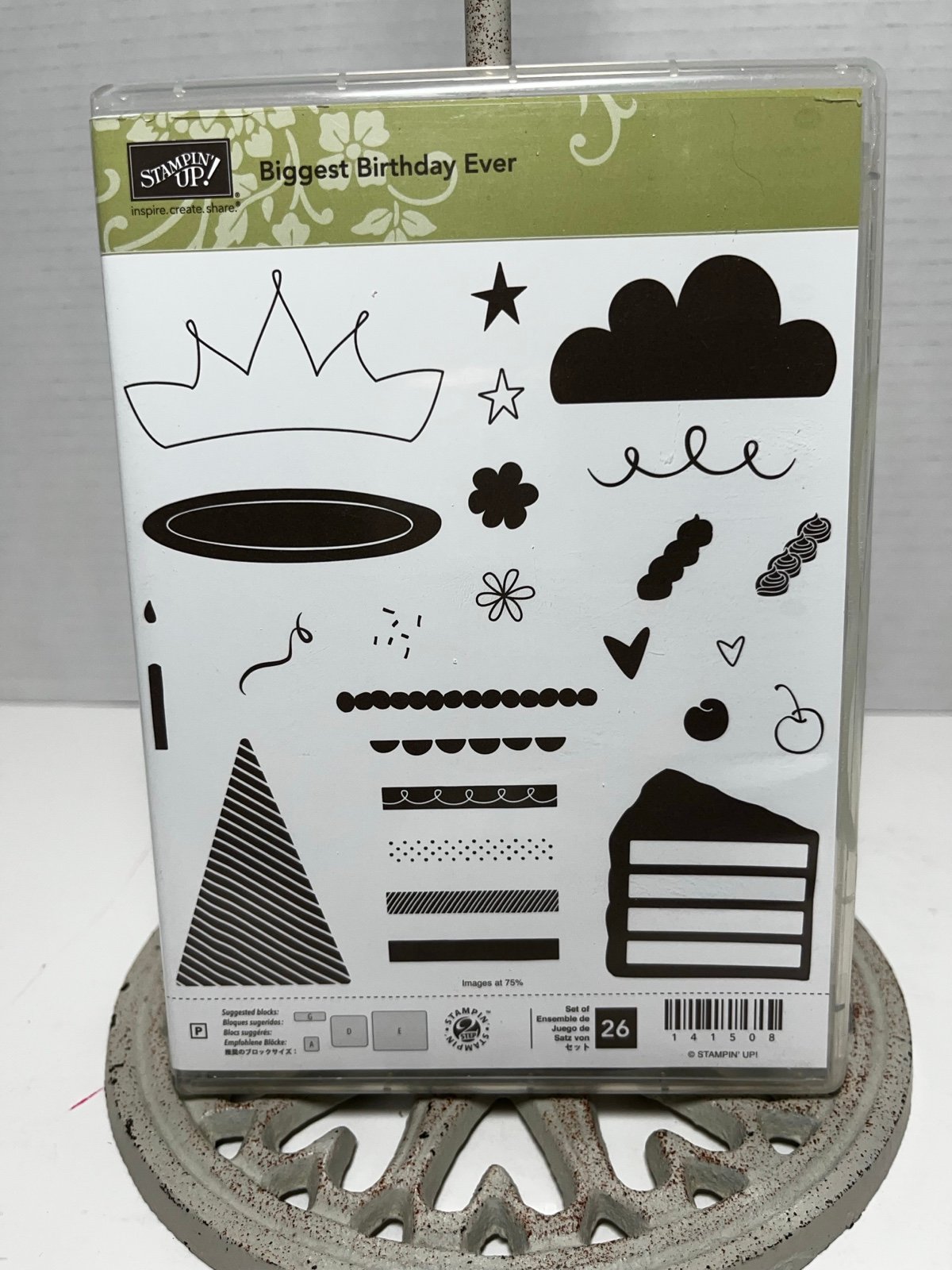 Stampin’ Up! Biggest Birthday Ever Stamp set and Thinlits Dies