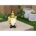 Bumble Gnome Bright Yellow and Black 6 Inches Polyresin Outdoor Garden Statue