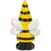 Bumble Gnome Bright Yellow and Black 6 Inches Polyresin Outdoor Garden Statue