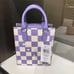 NWT COACH Purple Checkered Mini Tote Crossbody CR180 <5⭐️Seller!