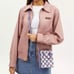 NWT COACH Purple Checkered Mini Tote Crossbody CR180 <5⭐️Seller!