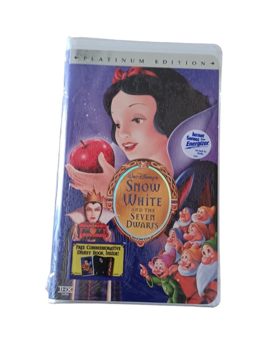 Disney Store Snow White & the 7 Dwarfs Platinum EdtVHS Tape NEW FACTORY SEALED