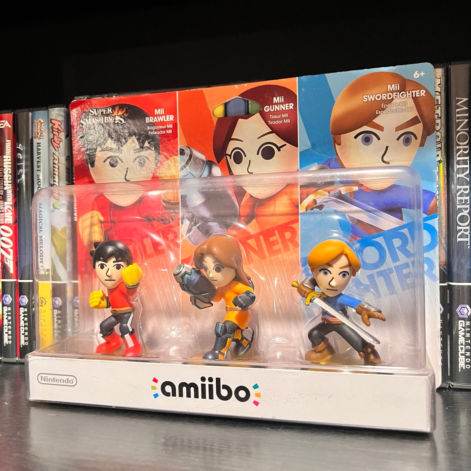 Mii Fighter 3 Pack Smash Bros Amiibo 100% Authentic