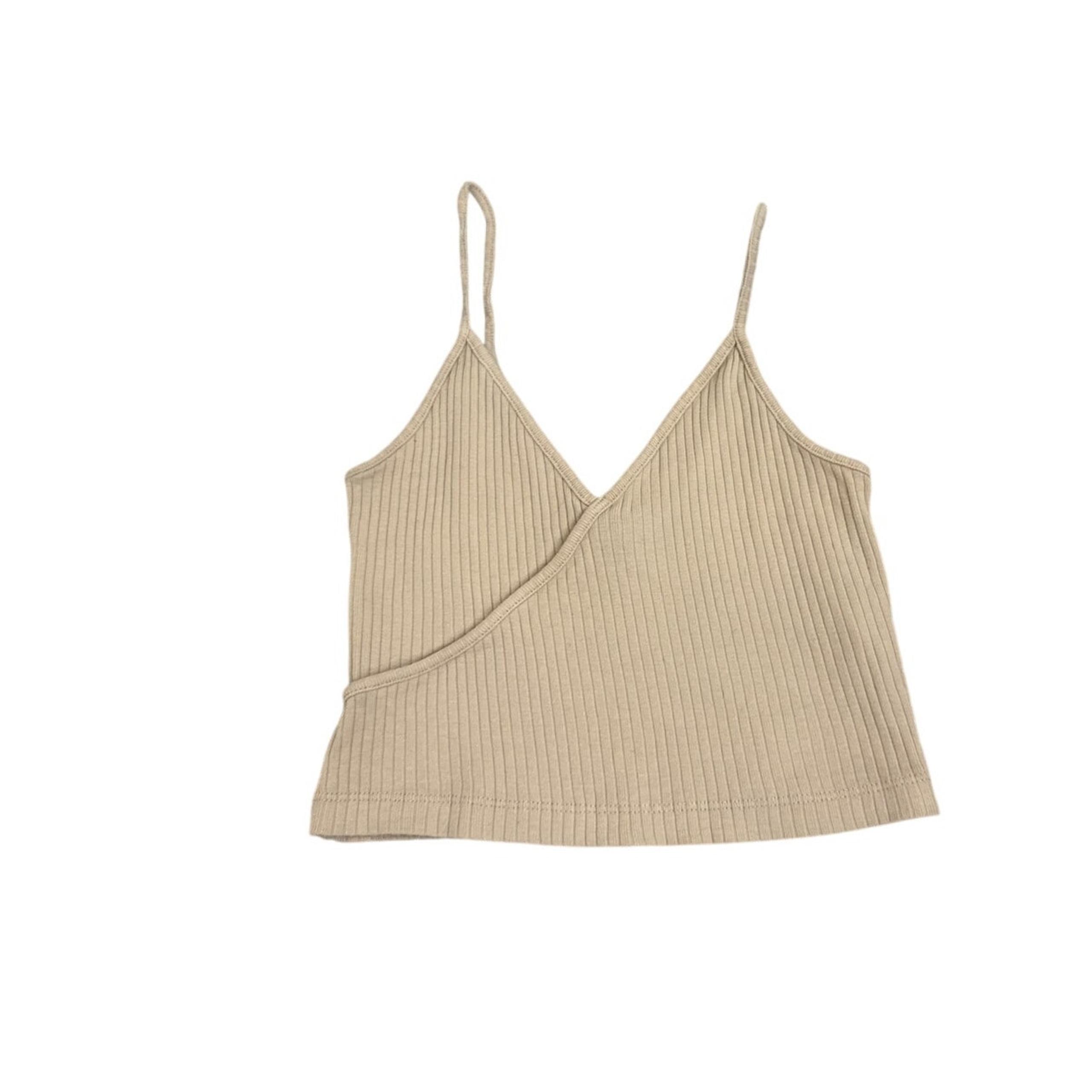 Topshop Tan Crop Tank Top Size US Women's 0