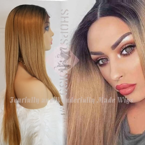 Pretty girl human hair lace front 1b/30