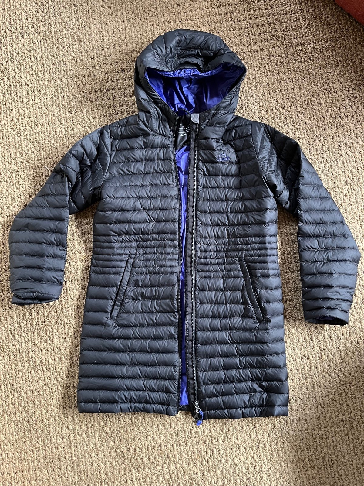 Girls LL Bean Ultralight Down Coat - L 14-16