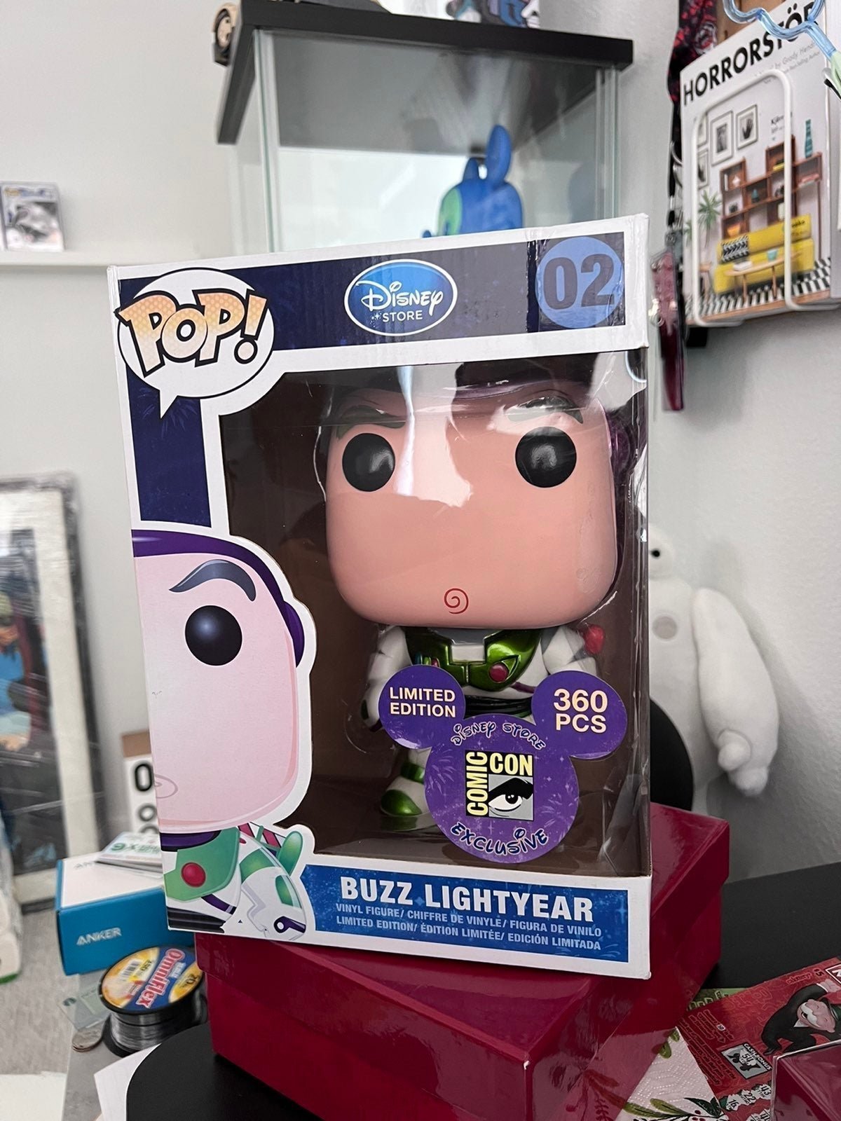 Funko Pop! Disney 9 inch SDCC 1/360 piece Metallic Buzz Lightyear RARE