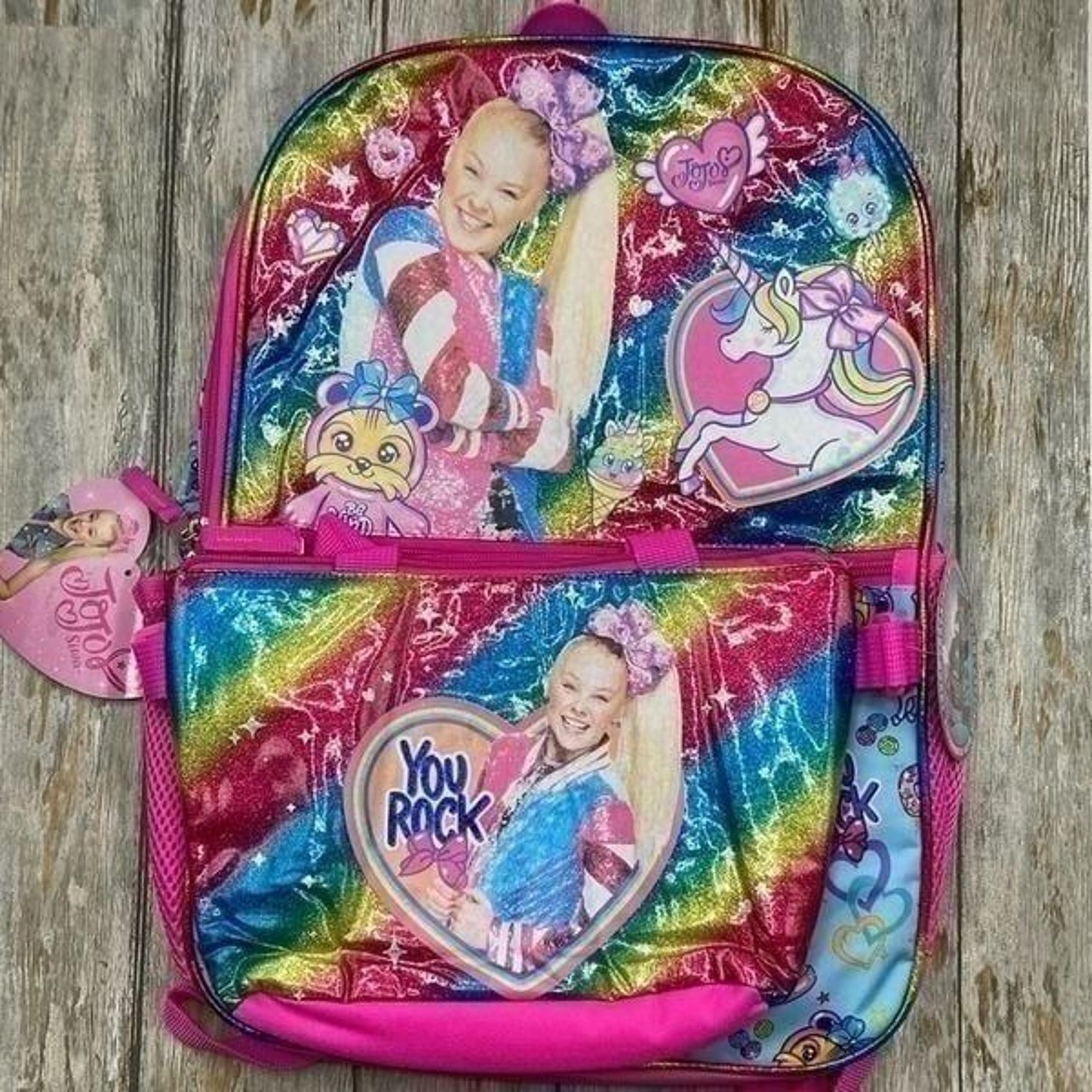 Girls JoJo Siwa Backpack With Insulated Lunch Bag