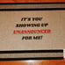 Custom door mat