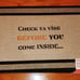 Custom door mat