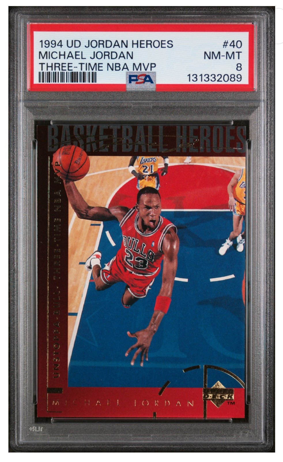 1994 Upper Deck Jordan Heroes #40 Michael Jordan PSA 8