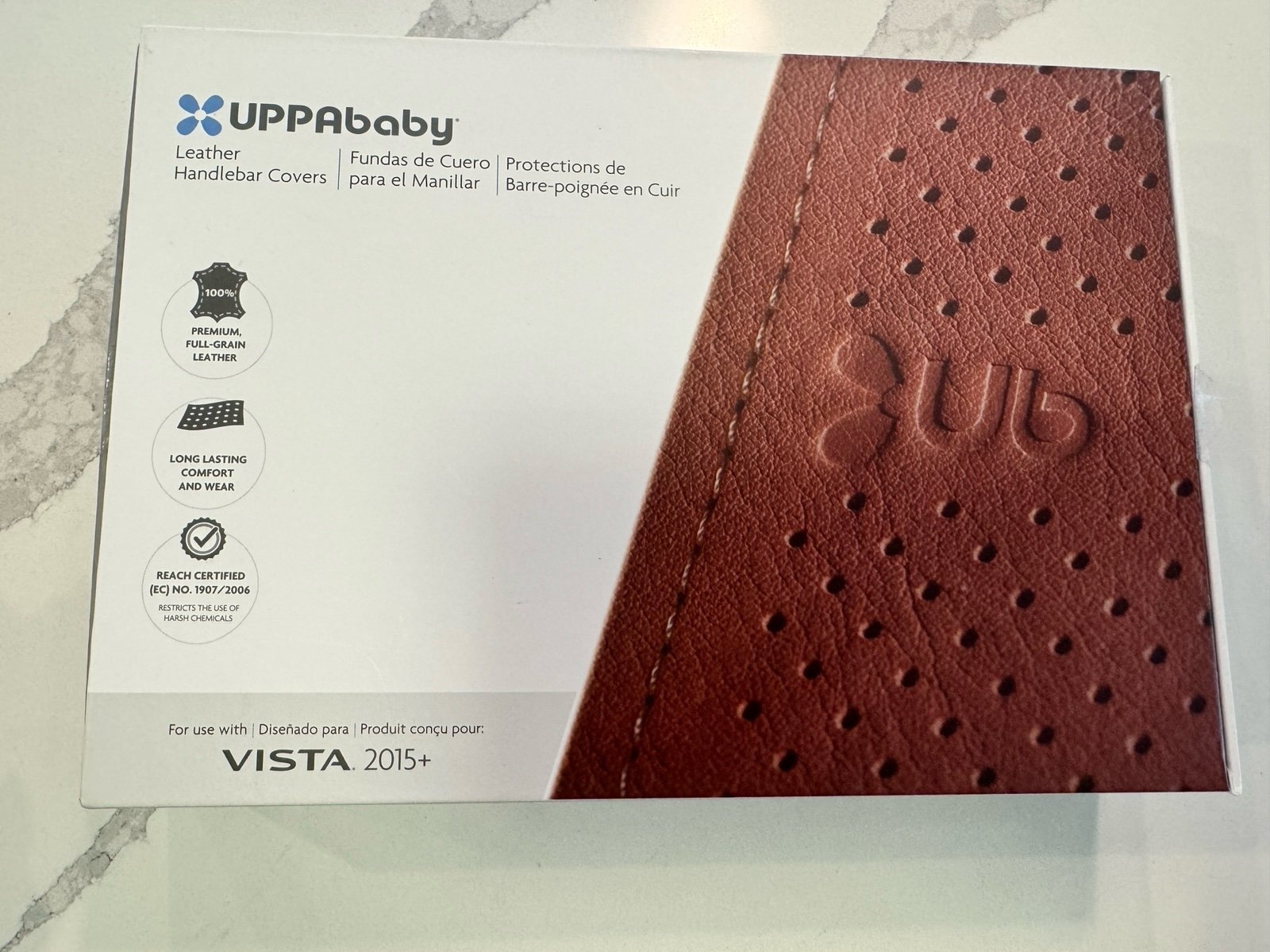 Uppababy Vista 2015+ Leather handlebar covers