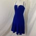Milly Kelly Women's 8 Sweetheart Fit and Flare Mini Dress Cobalt