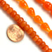 3 Strands Orange chalcidony Beads