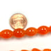 3 Strands Orange chalcidony Beads