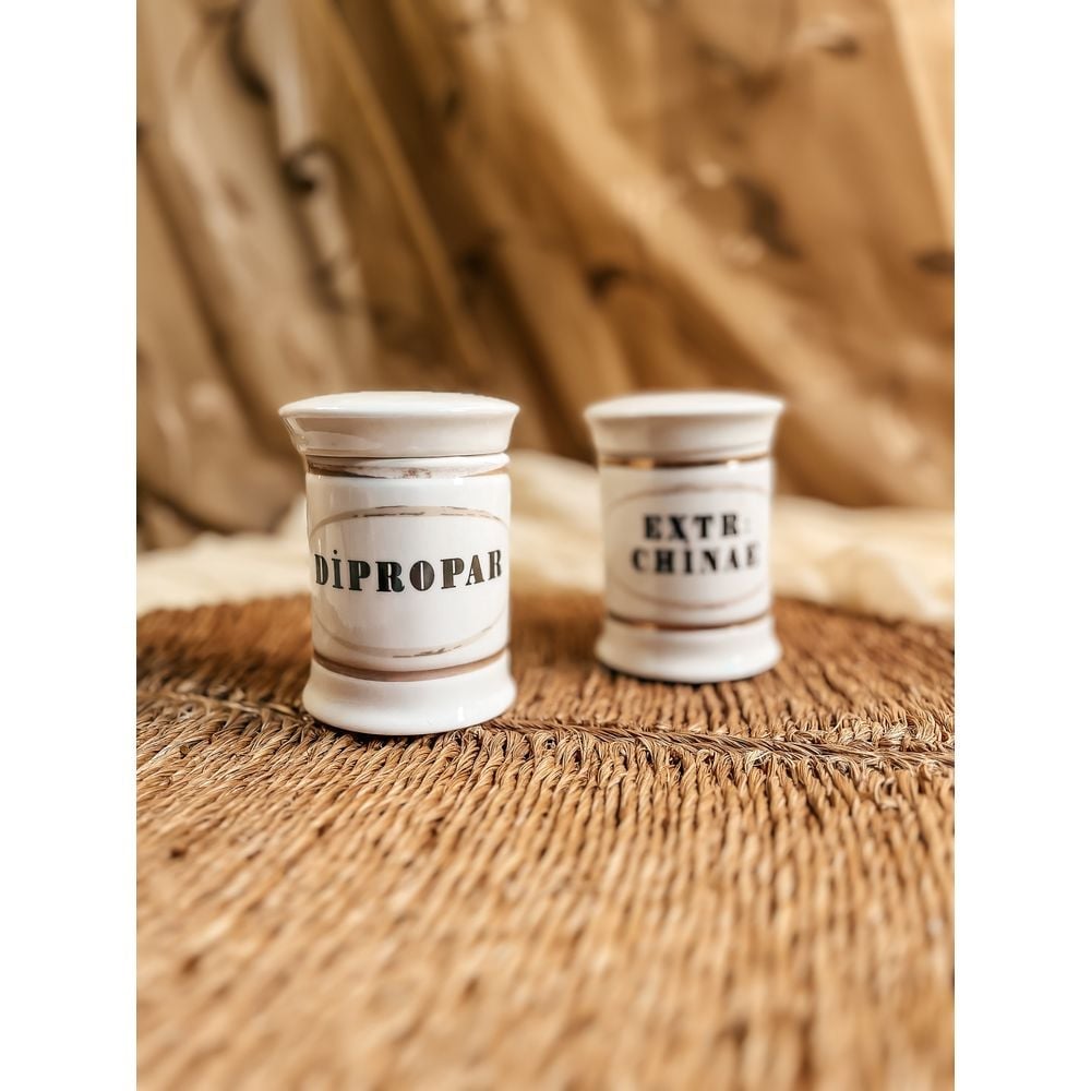 Antique Hand Painted Apothecary Bottles