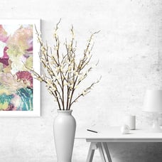4Pcs Cherry Blossom Branches Artificial Flowers for Spring Summer Indoor Decorat