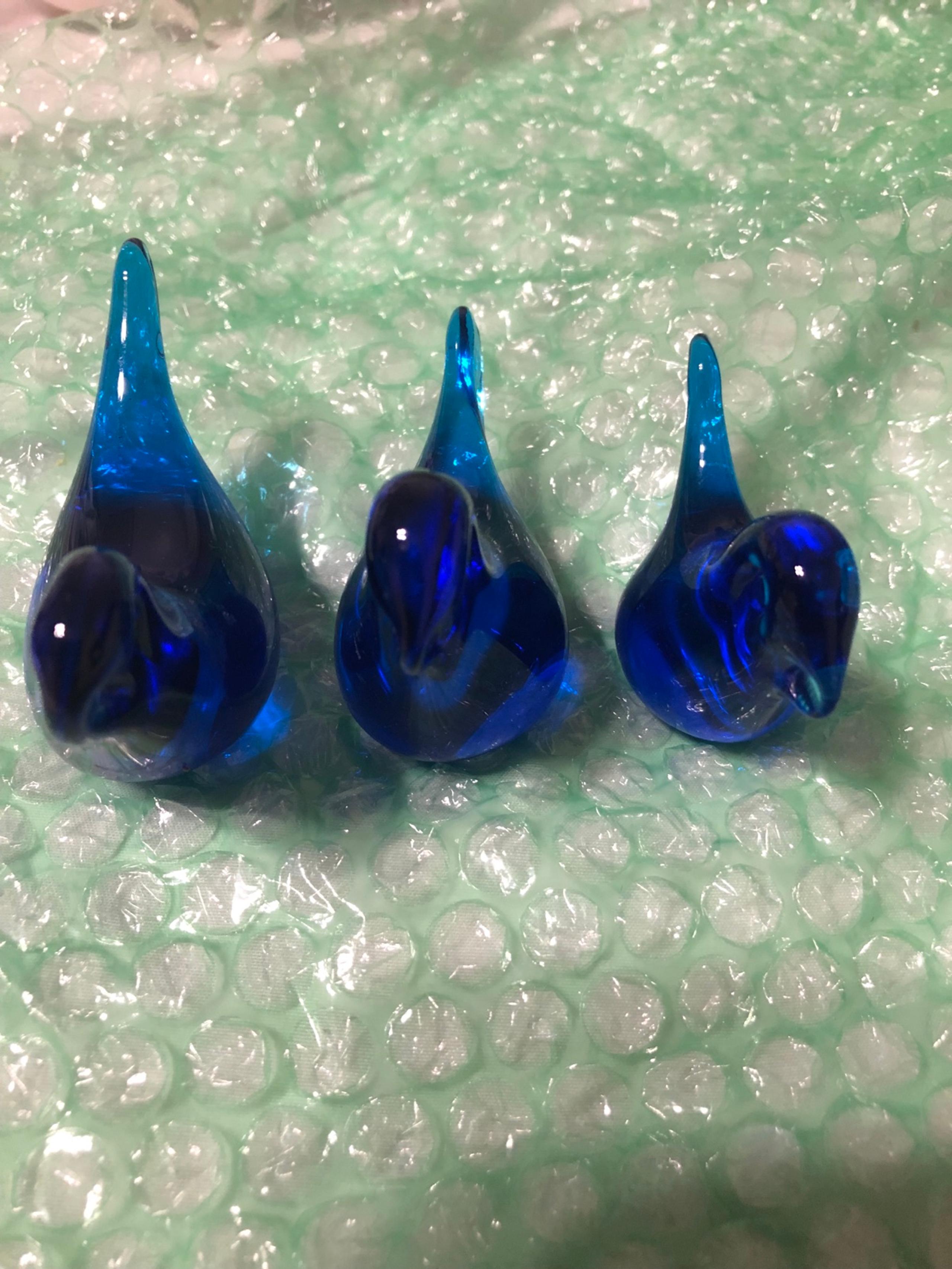 vintage ganz art glass bluebird of happiness